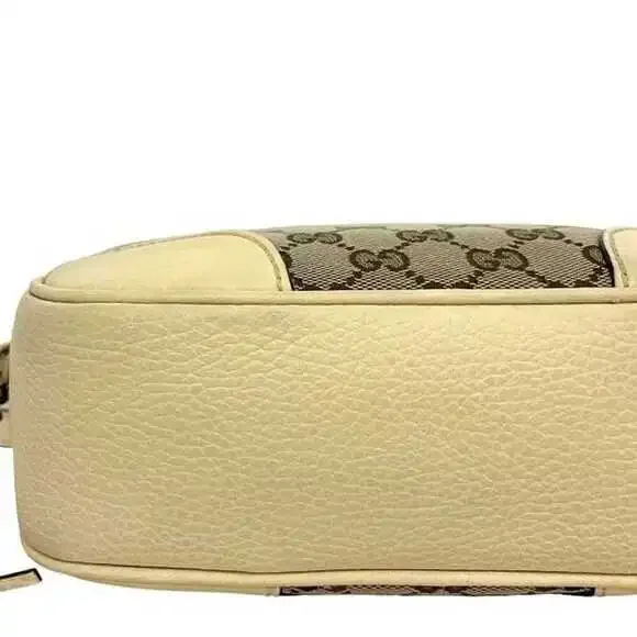 GUCCI Authentic Cream Leather Shoulder Bag - Picture 8 of 11